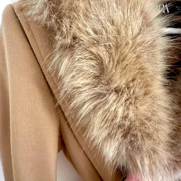 NEW w/o Tags Zara Long Wool Blend Coat Sz L - Picture 8 of 8